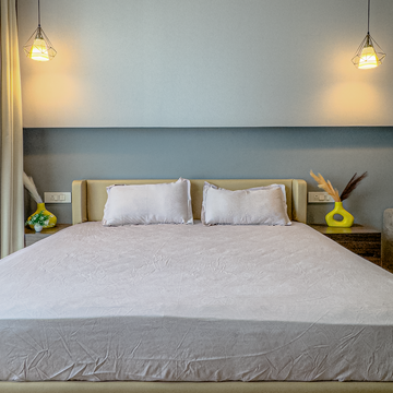 Aabha by HOL – 100% Organic Cotton Bedsheet with 2 Pillow Covers | King | Soft Lavender | 320 TC